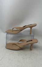 Load image into Gallery viewer, Nine West Womens Nest3 Beige Square Toe Slip-On Thong Sandals Size 8.5 M