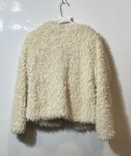 Load image into Gallery viewer, Ashley By 26 International Womens White Long Sleeve Open Front Fur Jacket Size M