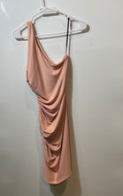 Load image into Gallery viewer, Michael Costello X Revolve Womens Pink Kimberly One-Shoulder Mini Dress Size XS