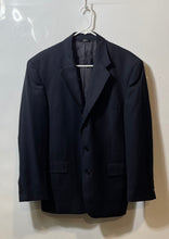 Load image into Gallery viewer, Umberto Ferrari Mens Dark Blue Long Sleeve Three-Button Blazer Size 40-34S