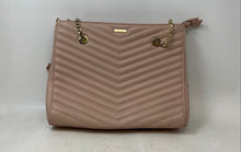 Load image into Gallery viewer, Aldo Womens Pink Quilted Leather Double Handle Zip Top Lined Shoulder Handbag