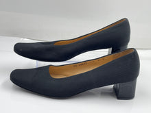 Load image into Gallery viewer, Authentic Salvatore Ferragamo Womens Black Block Pump Heels Size 9.5 B Damaged