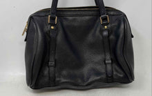 Load image into Gallery viewer, Michael Kors Womens Bedford Bowling Black Leather Zip Top Satchel Bag No Strap