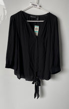 Load image into Gallery viewer, I.N.C. International Concepts Womens Black Blouse Top Size 16 With Tag