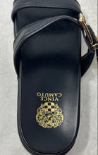Load image into Gallery viewer, Vince Camuto Womens Noryna Black Leather Open Toe Slip-On Slide Sandals Size 8M
