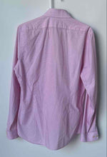 Load image into Gallery viewer, Express Mens White Red Long Sleeve Collared Dress Shirt Size Medium