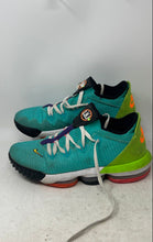 Load image into Gallery viewer, Nike Mens LeBron 16 Low Turquoise Lace-Up Round Toe Sneaker Shoes Size 11
