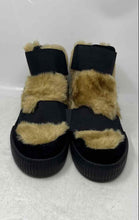 Load image into Gallery viewer, Zara Mens Beige And Black Round Toe Cozy Winter Boots Size EU 43