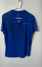 Load image into Gallery viewer, Armani Exchange Mens Blue Graphic Print Cotton Slim-Fit Pullover T-Shirt Size M
