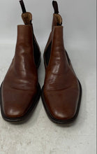 Load image into Gallery viewer, Sore' Roma Mens Brown Leather Square Toe Ankle Chelsea Boots Size EUR 42.5