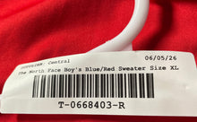 Load image into Gallery viewer, The North Face Boys Blue Red Amphibious Long Raglan Sleeve T-Shirt Size XL