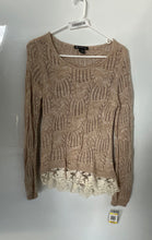 Load image into Gallery viewer, INC International Concepts Womens Beige Open-Knit Pullover Sweater Size M W/ Tag