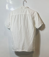 Load image into Gallery viewer, Psycho Bunny Mens White Cotton Short Sleeve Button-Up Shirt Size Medium