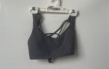 Load image into Gallery viewer, Lululemon Womens Gray Stretch Scoop Neck Crossback Pullover Sports Bra Size 4