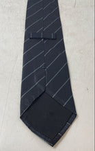 Load image into Gallery viewer, Hugo Boss Mens Dark Blue Striped Silk Designer Adjustable Pointed Tie
