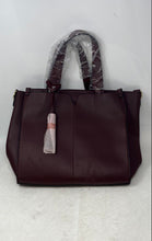 Load image into Gallery viewer, Melie Bianco Womens Red Leather Inner Pockets Double Handle Tote Handbag w/ Tags