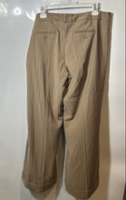 Load image into Gallery viewer, New York & Company Womens Brown Striped Wide-Leg Trouser Pants Size 16