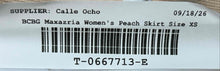 Load image into Gallery viewer, BCBGMaxazria Womens Peach Flat Front Stretch Pull-On Flare Skirt Size XS