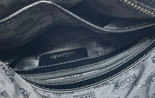 Load image into Gallery viewer, Michael Kors Womens Black Patent Faux Leather Buckle Outer Pocket Shoulder Purse