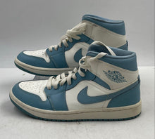 Load image into Gallery viewer, Authentic Nike Womens Air Jordan 1 Mid BQ6472-141 Blue White Sneakers Shoes Sz 9