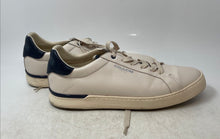 Load image into Gallery viewer, Coach Mens Clip Low Top Beige Blue Leather Lace-Up Sneakers Shoes Size 11.5D