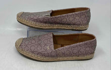 Load image into Gallery viewer, Calvin Klein Womens Popular Beige Brown Monogram Slip-On Ballet Flats Size 10 M