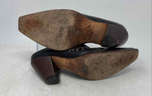 Load image into Gallery viewer, Charlie 1 Horse Womens Mayela Dark Brown Embroidered Slip-On Mule Shoes Sz EU 36