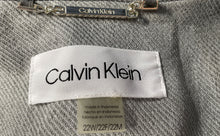 Load image into Gallery viewer, Calvin Klein Womens Light Gray Pinstripe Long Sleeve Open-Front Blazer Size 22W