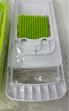 Load image into Gallery viewer, Multi Blade Vegetable Chopper Mandoline Slicer Dicer Shredder Green White