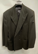 Load image into Gallery viewer, Calvin Klein Mens Gray Wool Long Sleeve Peak Lapel Double-Breasted Blazer Sz 42S