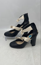 Load image into Gallery viewer, Nine West Womens Dannell Black Beige Back Zip Mary Jane Pump Heels Size 6