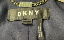Load image into Gallery viewer, DKNY Womens Blue Long Sleeve Notch Lapel Single-Breasted One-Button Blazer Sz 4