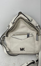 Load image into Gallery viewer, Michael Kors Womens White Leather Adjustable Strap Convertible Backpack