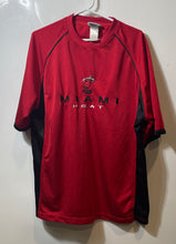 Load image into Gallery viewer, NBA Mens Red Miami Heat Raglan Sleeve Basketball Jersey Size Large