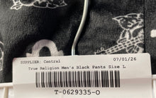 Load image into Gallery viewer, True Religion Mens Black Drawstring Pockets Loungewear Pants Size L With Tag