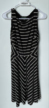 Load image into Gallery viewer, Lauren Ralph Lauren Womens Black White Striped Sleeveless A-Line Dress Size 2