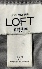 Load image into Gallery viewer, Ann Taylor Loft Womens Gray 3/4 Sleeve Tie Waist Button Front Jacket Size MP
