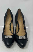 Load image into Gallery viewer, Coach Womens Black Leather Round Toe Slip-On Stiletto Pump Heels Size 6.5B
