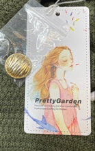 Load image into Gallery viewer, Pretty Garden Womens Green Sleeveless Button-Up Cardigan Sweater Size M With Tag