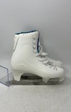 Load image into Gallery viewer, Lake Placid Womens White Blue Winter Sports Lace-Up Ice Figure Skates Size 5