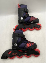 Load image into Gallery viewer, K2 Girls Marlee Multicolor Adjustable Rollerblades Inline Skates Size 11-2