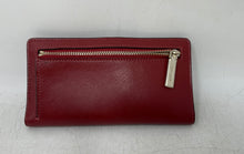 Load image into Gallery viewer, Kate Spade New York Womens Staci Red Leather ID Window Card Holder Bifold Wallet