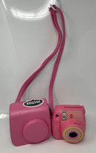 Load image into Gallery viewer, Fujifilm Instax Mini 9 Pink Polka Dot Instant Film Camera In Cover Not Tested