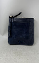 Load image into Gallery viewer, Tommy Bahama Womens Blue Leather Adjustable Strap Inner Pocket Crossbody Bag