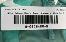 Load image into Gallery viewer, Nike Mens Air Max LeBron 10 Low 579765-300 Green Lace-Up Sneaker Shoes Size 10.5