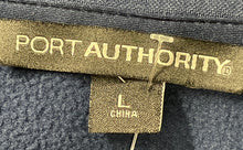 Load image into Gallery viewer, Port Authority Mens Blue Sleeveless Pockets Regular Fit Full-Zip Vest Size L