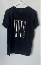 Load image into Gallery viewer, Armani Exchange Mens Black Cotton Short Sleeve Crew Neck Graphic T-Shirt Size XL