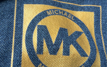 Load image into Gallery viewer, Michael Kors Womens Blue Denim Cotton Long Sleeve Button Front Jacket Size M
