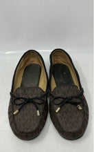 Load image into Gallery viewer, Michael Kors Womens Sutton MV20H Brown Monogram Moccasin Shoes Size 9.5 M
