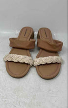 Load image into Gallery viewer, Lucky Brand Womens Razilla Beige Brown Leather Slip-On Slide Sandals Size 10M
